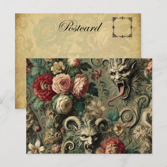 Cartão Postal De Festividades 🩸 Renegade Harvest - Vitoriano Gótico (Frente/Verso)