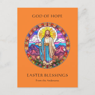 Cartão Postal De Festividades Ressurreição de Jesus Páscoa religiosa católica