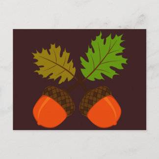 Cartão Postal De Festividades Retro de outono de Ação de Graças
