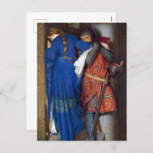 Cartão Postal De Festividades Reunião sobre as Escadas da Torre por F. W. Burton