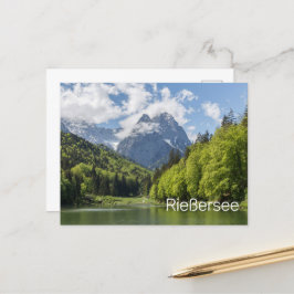 Cartão Postal De Festividades Riessersee Alps Garmisch Partenkirchen Bavaria