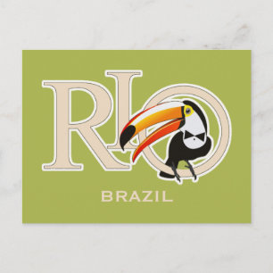 Cartão Postal De Festividades Rio Brasil