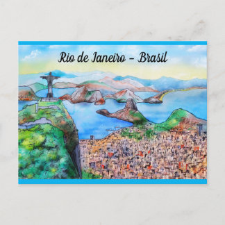 Cartão Postal De Festividades Rio de Janeiro