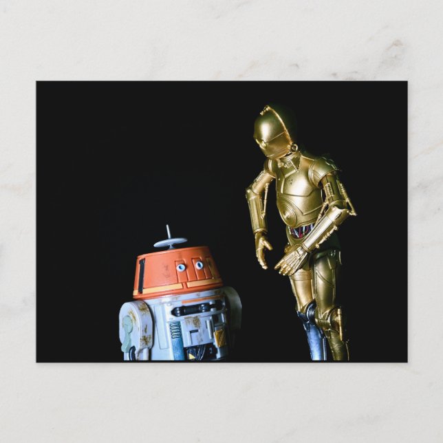 Cartão Postal De Festividades Robô legal Fotografia de Brinquedos (Frente)