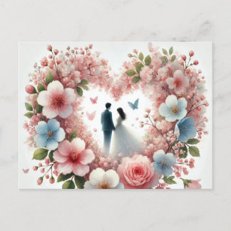 Cartão Postal De Festividades Romantik Wedding 3