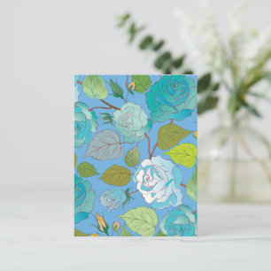 Cartão Postal De Festividades Rosas 23