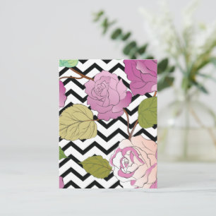 Cartão Postal De Festividades Rosas 27