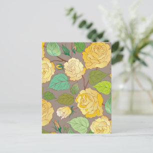 Cartão Postal De Festividades Rosas 3