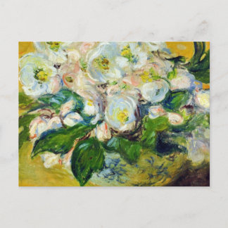 Cartão Postal De Festividades Rosas de Natal - Claude Monet