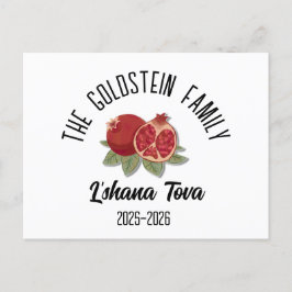 Cartão Postal De Festividades Rosh Hashanah Judeu Ano Novo Nome Personalizado Ho