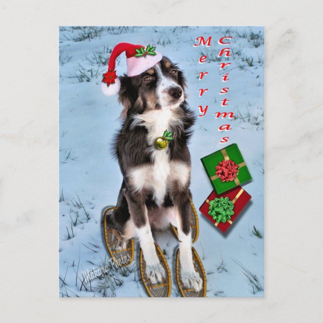 Cartão Postal De Festividades Rosie & Presente-personaliza (Frente)