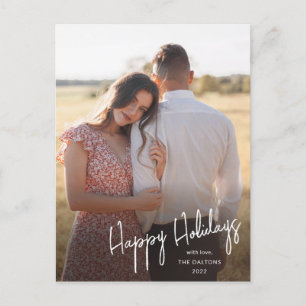 Cartão Postal De Festividades Roteiro de Férias Felizes Moderno Foto Simples