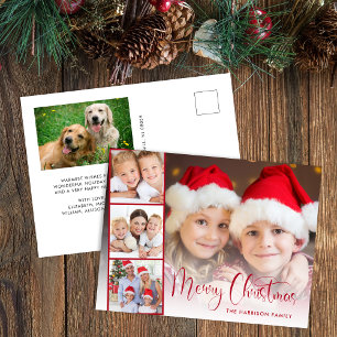 Cartão Postal De Festividades Roteiro de Natal Alegre 5 Foto