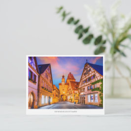 Cartão Postal De Festividades Rothenburg ob der Tauber, Cartão-postal de Férias