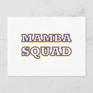 Cartão Postal De Festividades Roupa engraçada do Mamba Squad para amantes de cob