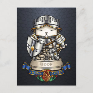 Cartão Postal De Festividades Royal Cat Chess Rook Piece