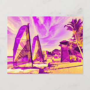 Cartão Postal De Festividades Rua Arte da Praia de Lucia