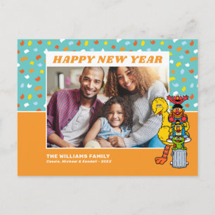 Cartão Postal De Festividades Rua Sésamo   FELIZ ANO NOVO