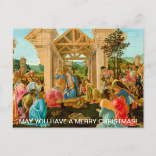 Cartão Postal De Festividades Sandro Botticelli, Adoração do Feriado Magi
