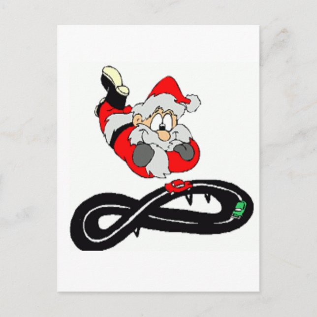 Cartão Postal De Festividades Santa Clause (Frente)