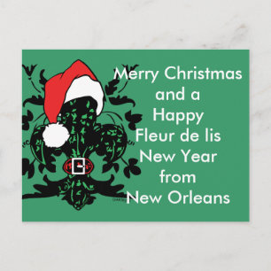Cartão Postal De Festividades Santa Fleur de lis