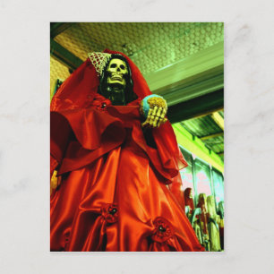 Cartão Postal De Festividades Santa Muerte