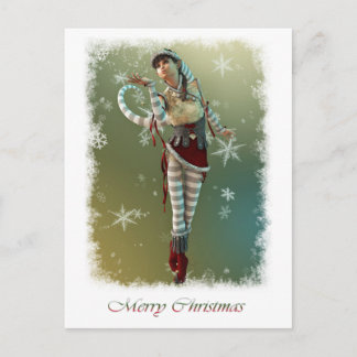 Cartão Postal De Festividades Santas Little Helper Elsie