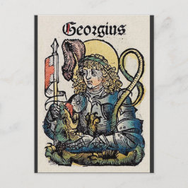 Cartão Postal De Festividades São Jorge da Crônica de Nuremberg