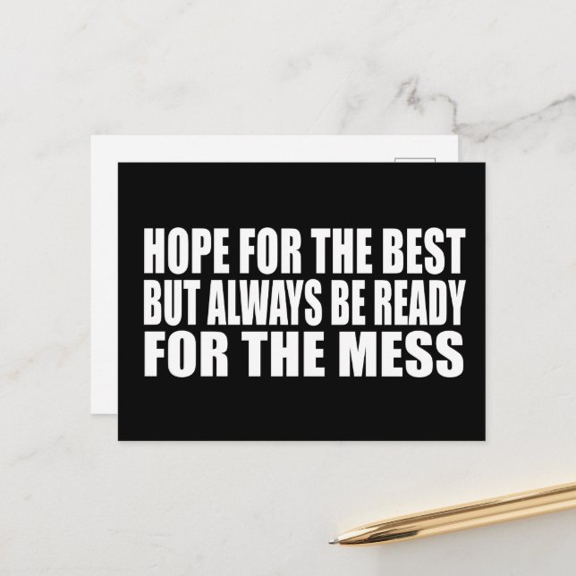 Cartão Postal De Festividades Sarcástico engraçado diz citações famosas (Frente/Verso In Situ)