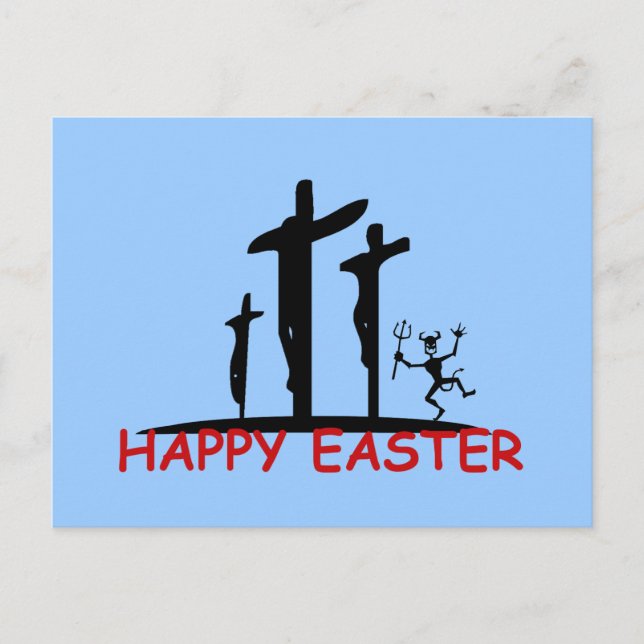 Cartão Postal De Festividades Satã ofensiva engraçada (Frente)