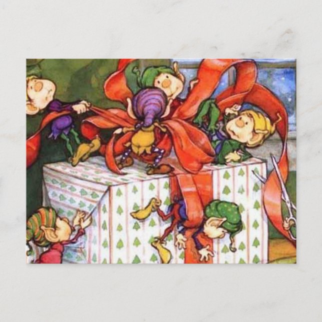Cartão Postal De Festividades Saudação de Cartão de Posto Feriado (Frente)