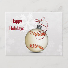 Cartão Postal De Festividades saudação de feriado de beisebol