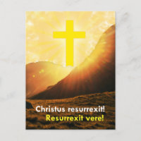 Saudação de Páscoa Latim Cristo Ressuscitou