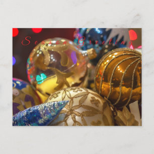 Cartão Postal De Festividades Saudação de Temporada
