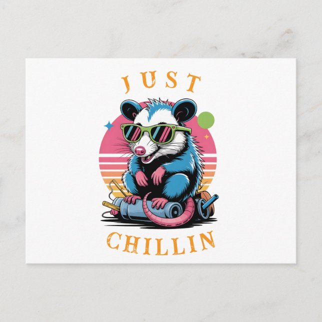 Cartão Postal De Festividades Saudação do Alternativo de Ogambm Retro (Frente)