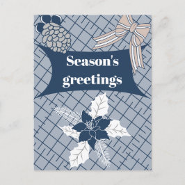 Cartão Postal De Festividades Saudações da Estação