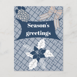 Cartão Postal De Festividades Saudações da Estação