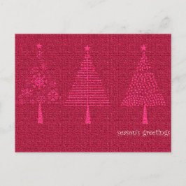 Cartão Postal De Festividades Saudações da temporada - Árvores de Natal