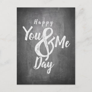 Cartão Postal De Festividades Saudações de aniversário no chalkboard look