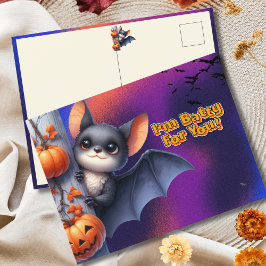 Cartão Postal De Festividades Saudações de Halloween Louco por Você