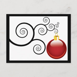 Cartão Postal De Festividades Saudações do Cartão-postal de Natal da Ordem Verme