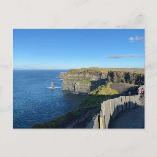 Cartão Postal De Festividades Scenic Ireland Cliff of Moher (Frente)