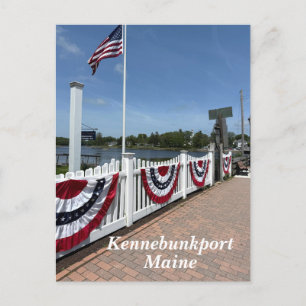 Cartão Postal De Festividades Scenic Kennebunkport Maine