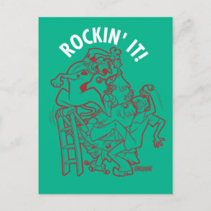 Cartão Postal De Festividades Scooby-Doo & Shaggy Rockin' É 'Rodar A Árvore