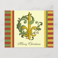Scroll de Natal Fleur de lis