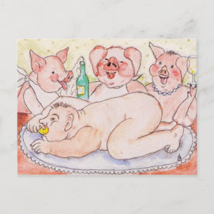 Cartão Postal De Festividades Season's Greetings