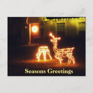 Cartão Postal De Festividades Seasons Saudações Feliz Cartão de Vestido de Natal