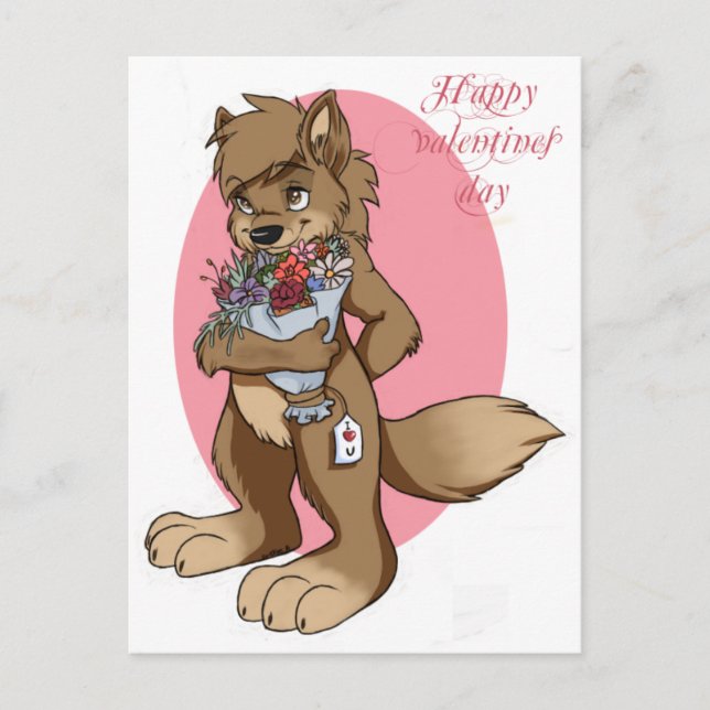 Cartão Postal De Festividades Seja minha versão do namorados- (Frente)