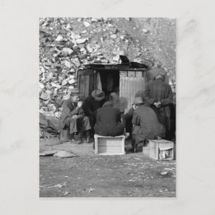 Cartão Postal De Festividades Sem-abrigo e desempregados 1938