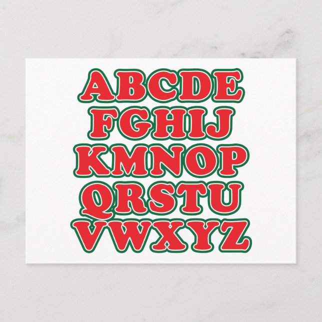 Cartão Postal De Festividades Sem L (Frente)